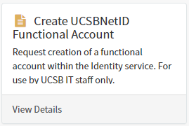 select create ucsbnetid functional account